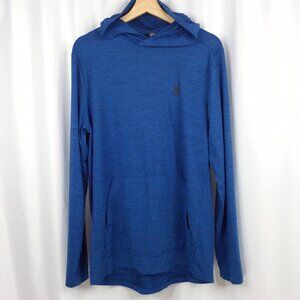 Spyder Active Hooded Pullover Men's Size Medium Blue Lightweight Pocket